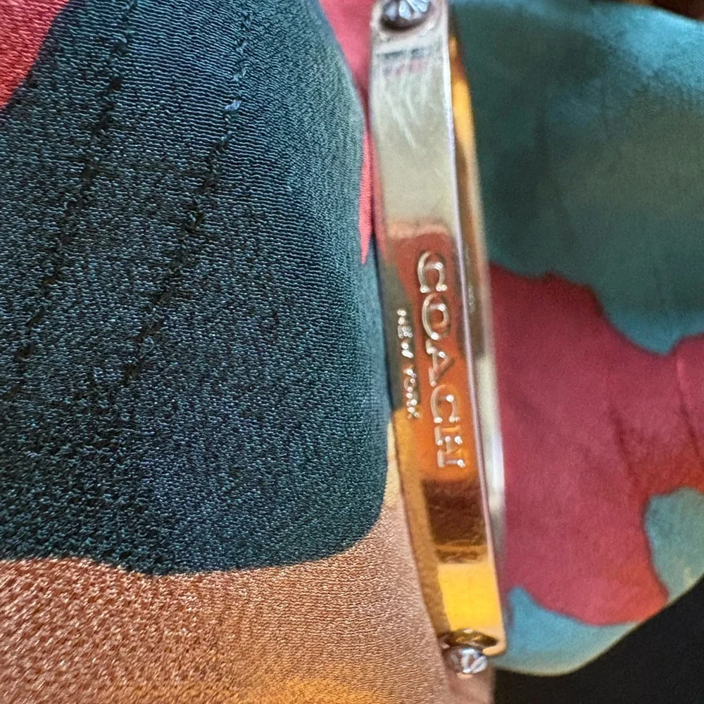 Coach Gold Bangle Bracelet - Picture 2 of 5